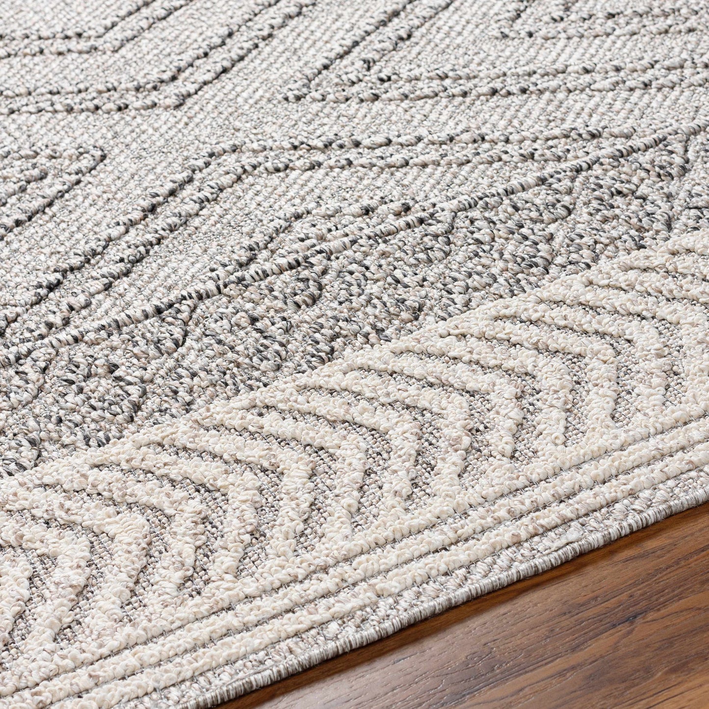 Beige and Gray Area Rug - Stylish Soft Versatile Home Décor