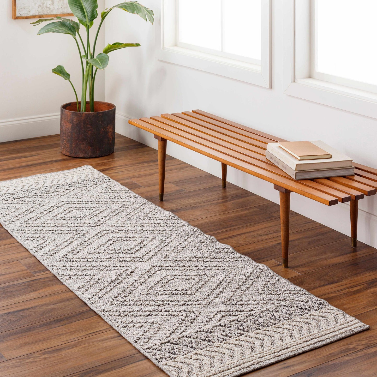 Beige and Gray Area Rug - Stylish Soft Versatile Home Décor