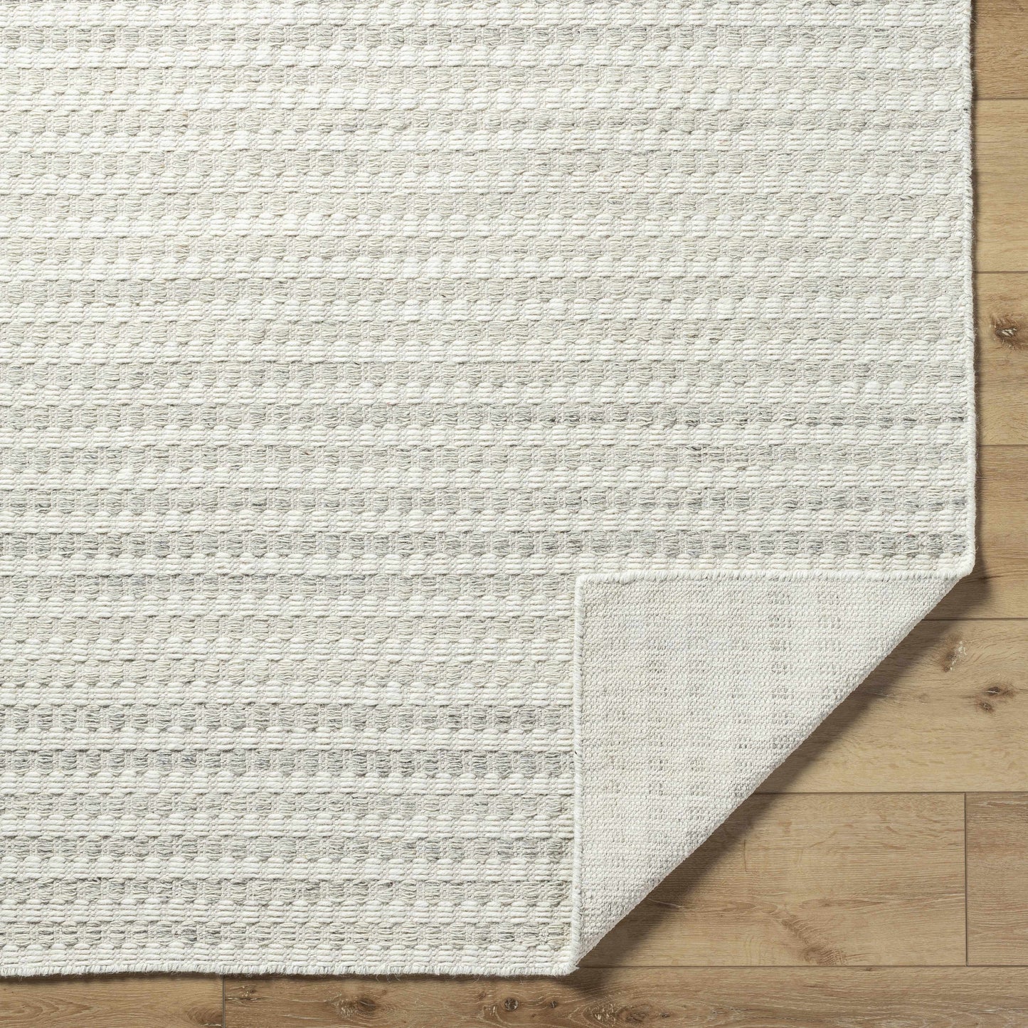 Tevah Pearl Wool Area Rug - Soft Elegant Cozy Design
