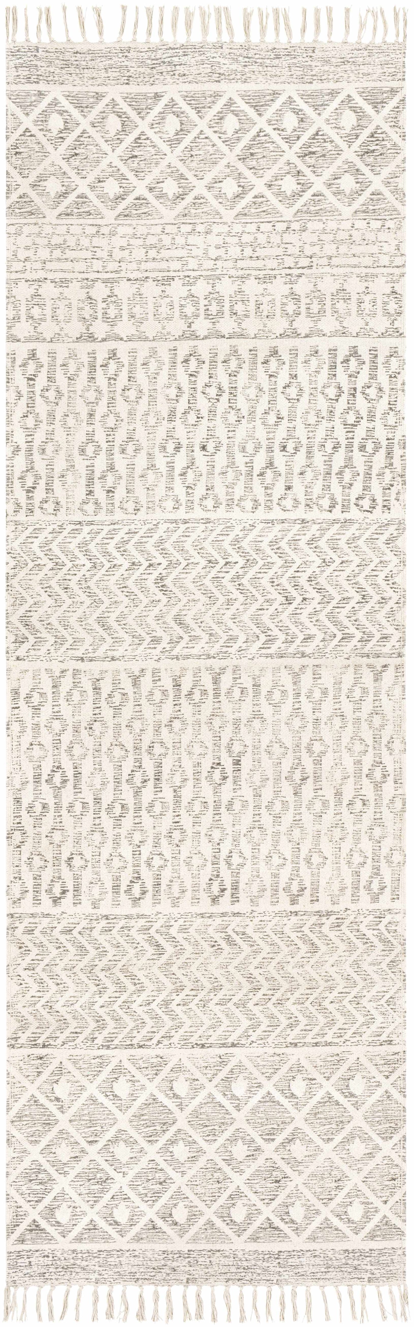Hand Woven Cotton Rug - Stylish Durable Valyermo Beige Home Accent