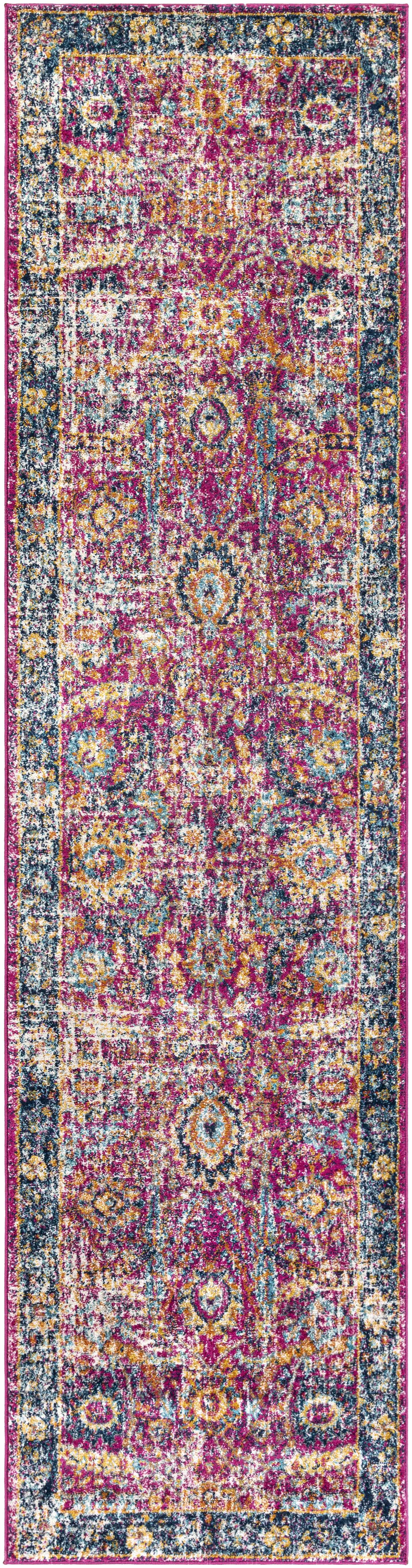 Burgundy Area Rug - Colorful Living Room Bedroom Décor