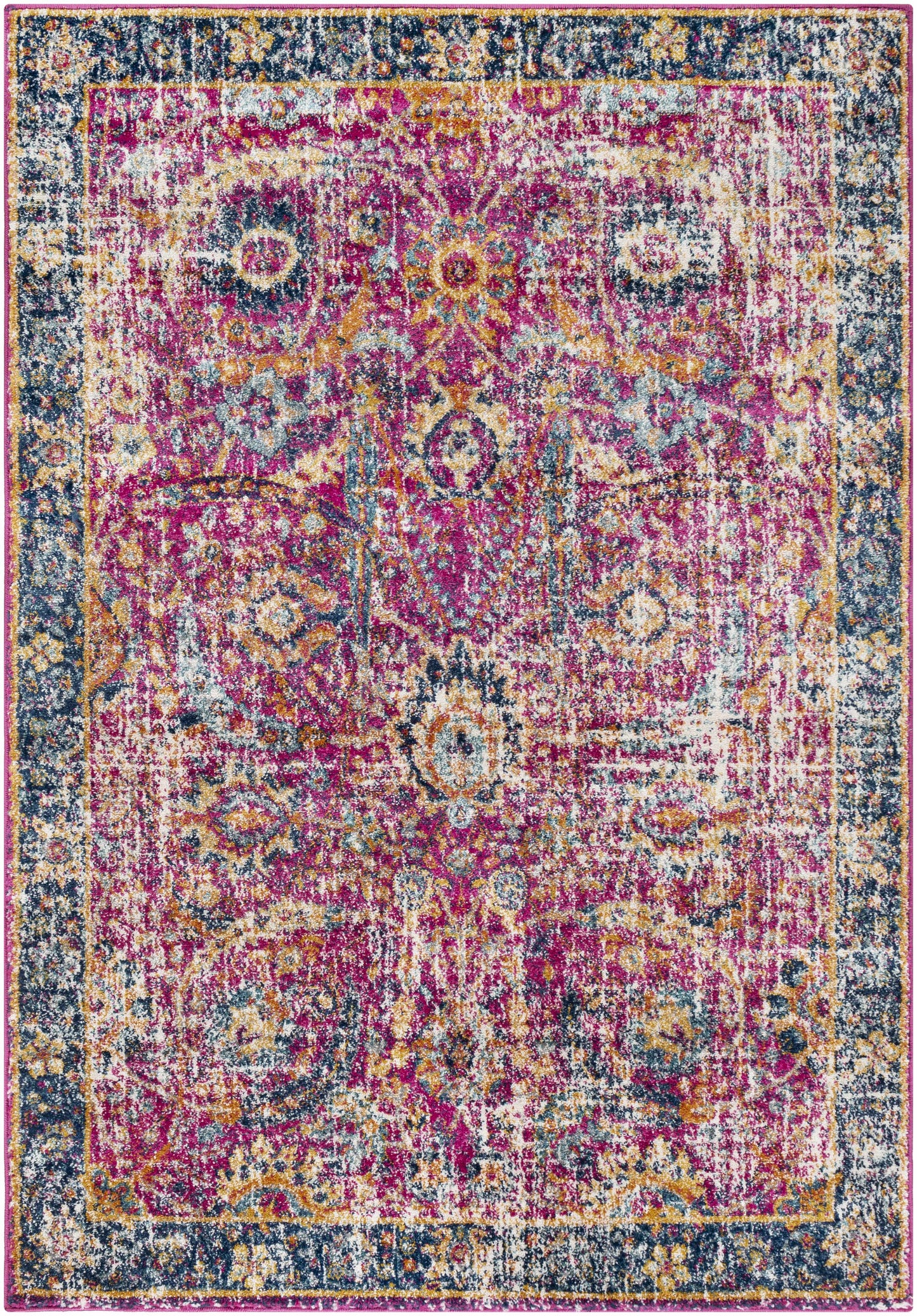Burgundy Area Rug - Colorful Living Room Bedroom Décor