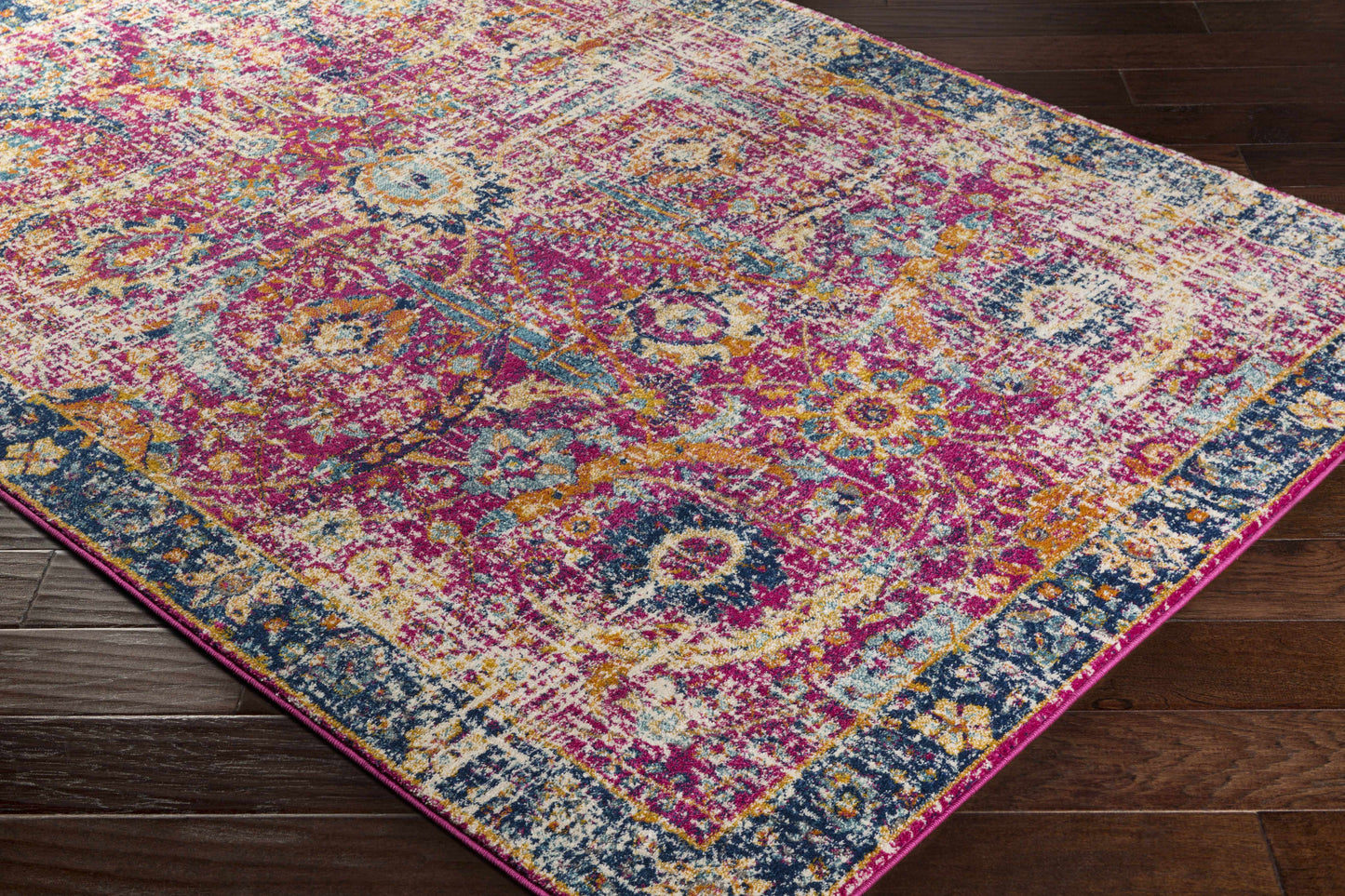 Burgundy Area Rug - Colorful Living Room Bedroom Décor