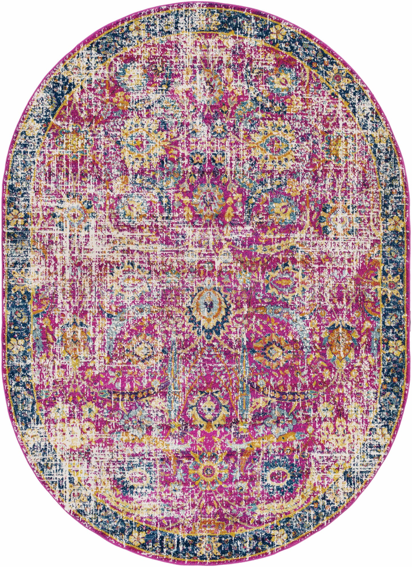 Burgundy Area Rug - Colorful Living Room Bedroom Décor