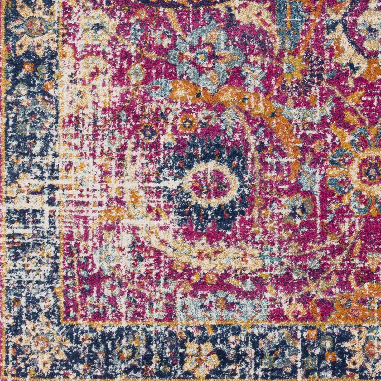 Burgundy Area Rug - Colorful Living Room Bedroom Décor