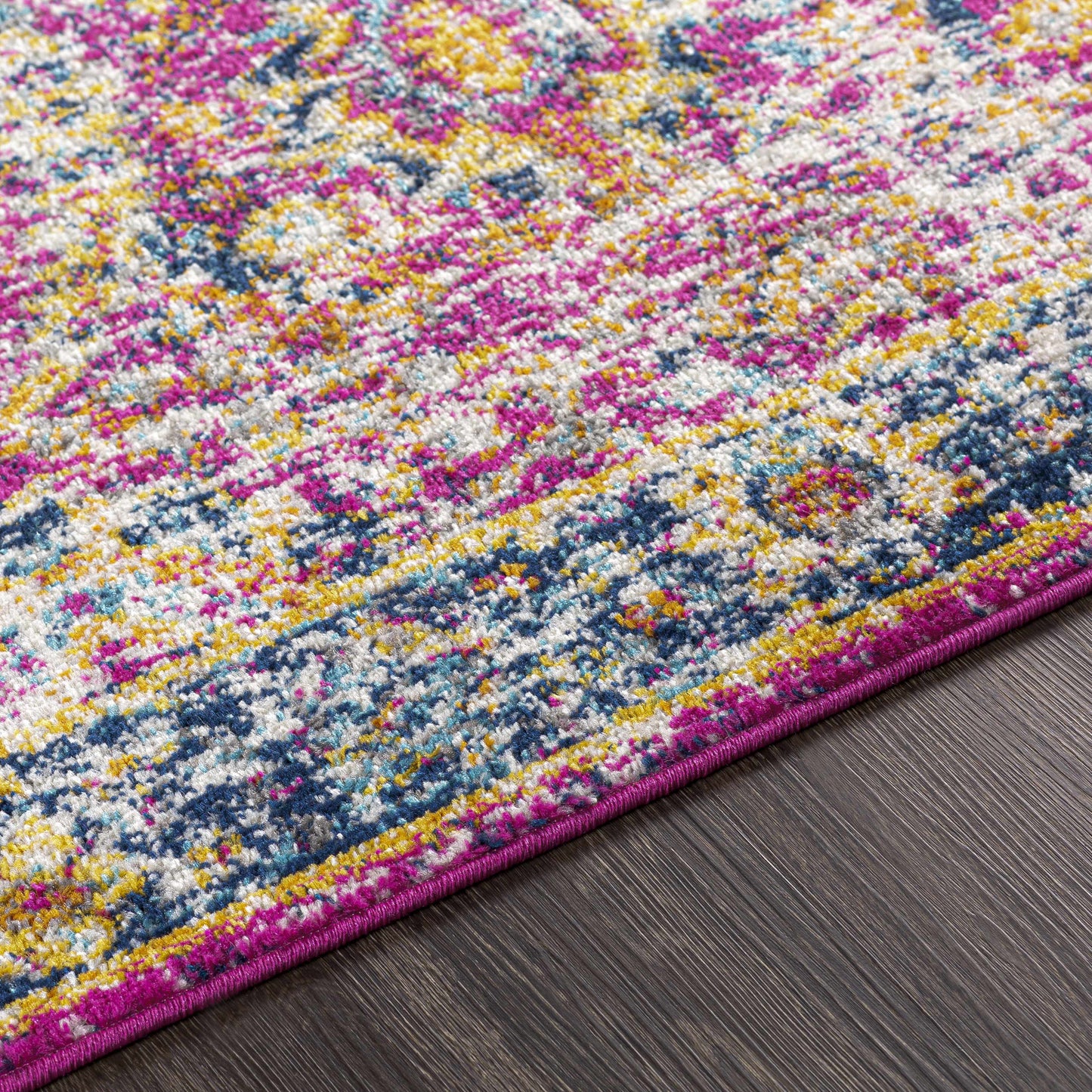 Burgundy Area Rug - Colorful Living Room Bedroom Décor