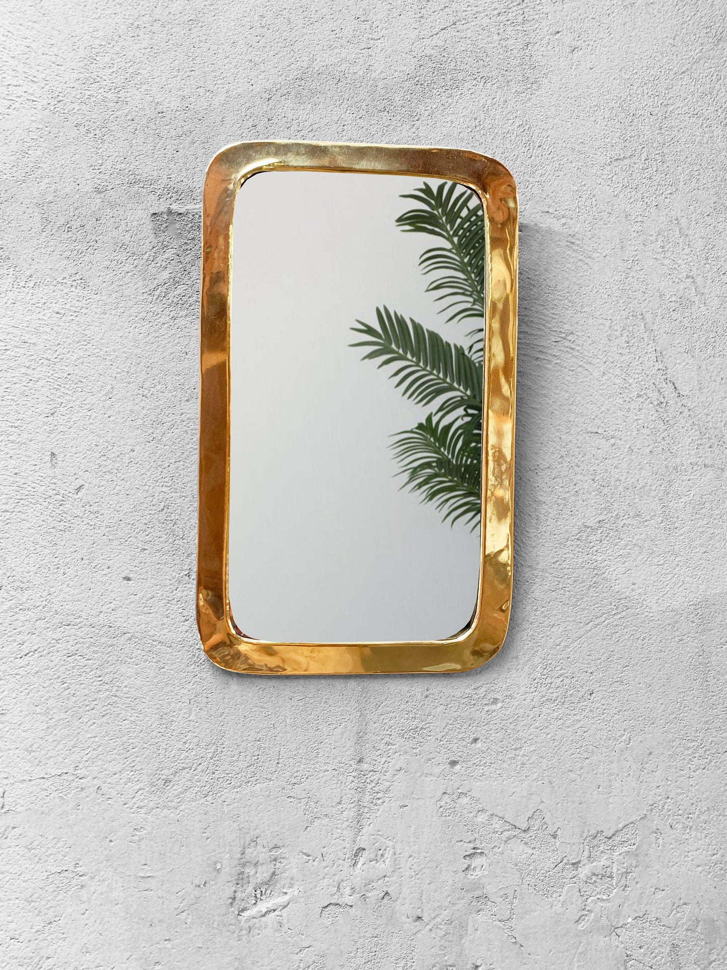 Handmade Rectangle Mirrors - Gold Brass Frame Mirror