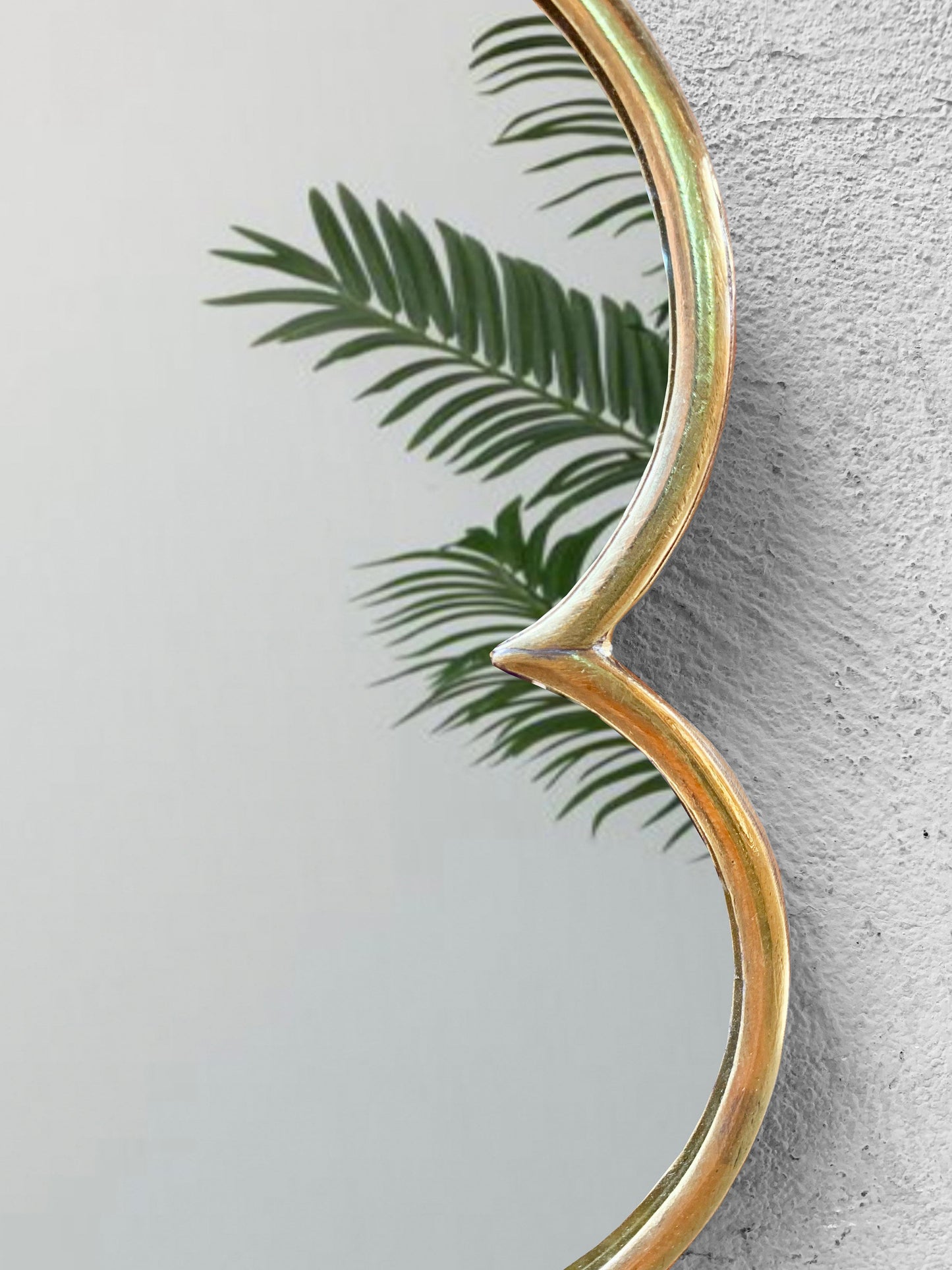 Flower Brass Wall Mirror - Moroccan Handmade Mirror