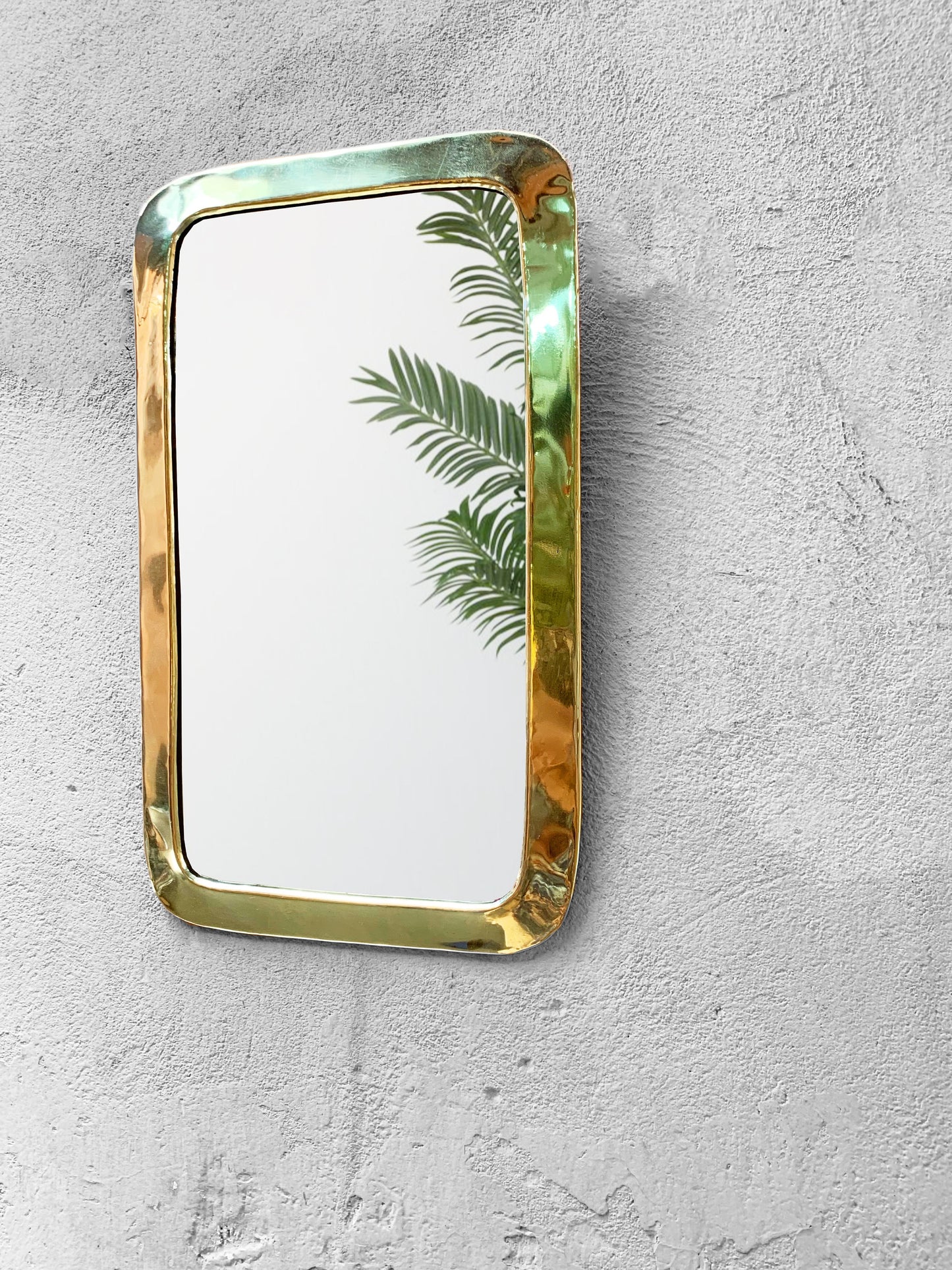 Handmade Rectangle Mirrors - Gold Brass Frame Mirror