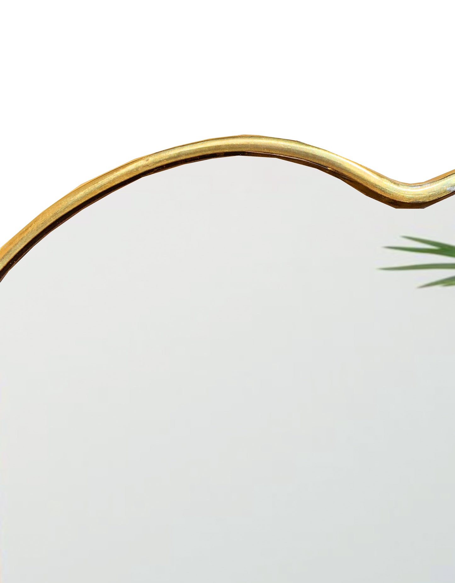 Handmade Brass Golden Heart Brass Mirror