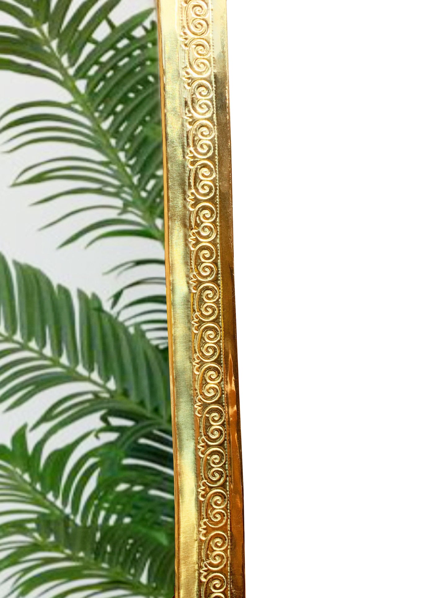 Moroccan Handmade Brass Mirror - Ornate Antique Mirror