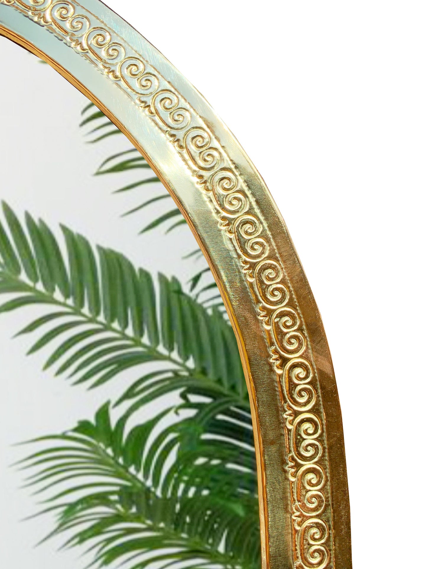 Moroccan Handmade Brass Mirror - Ornate Antique Mirror
