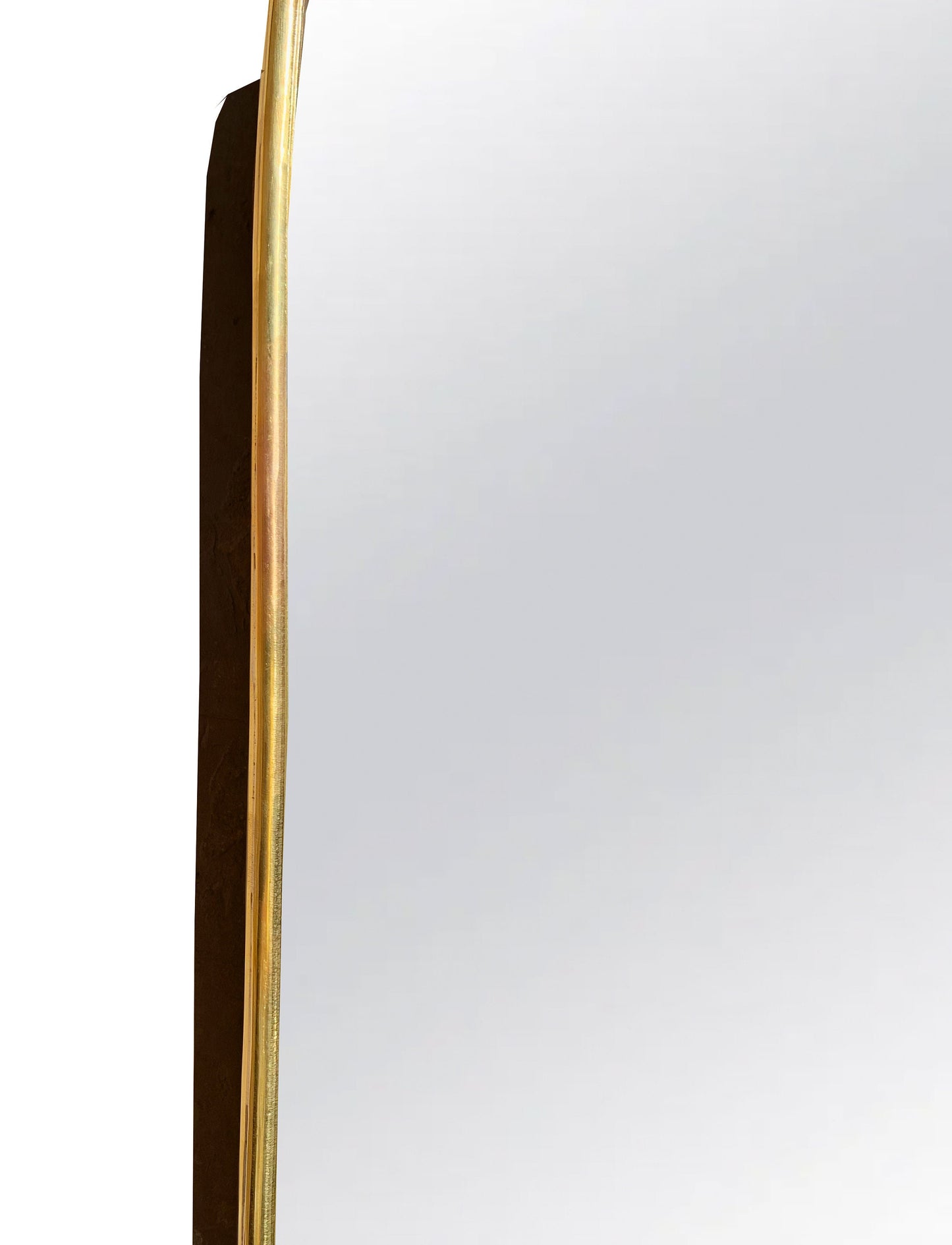 Rectangular Gold Brass Mirror - unlacquered Brass Frame Mirror