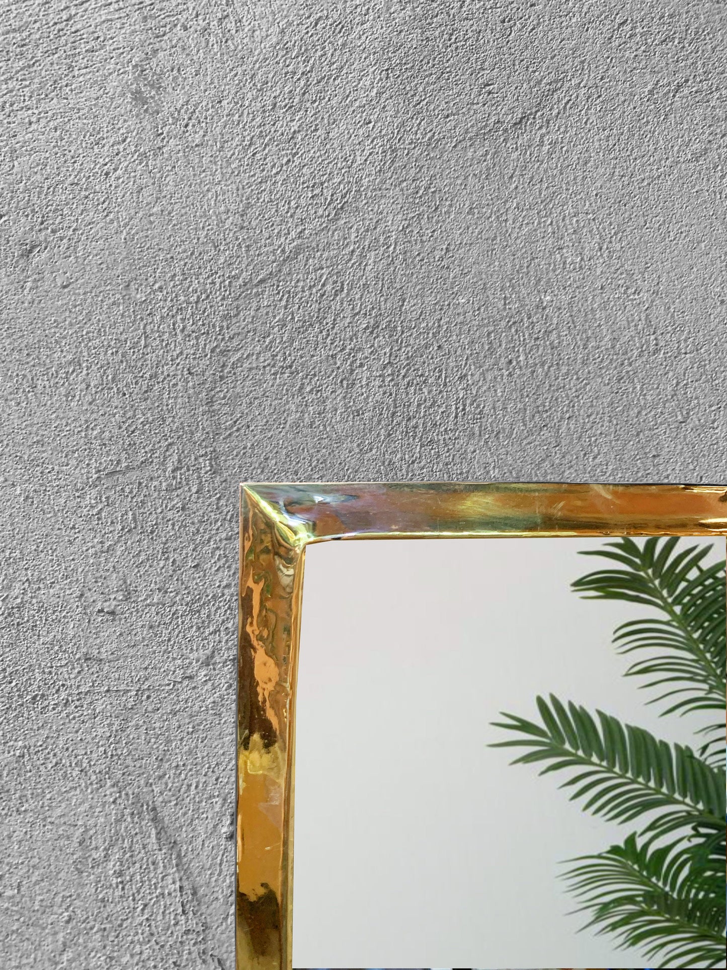 Gold Square Mirror - Unlacquered Brass Mirror