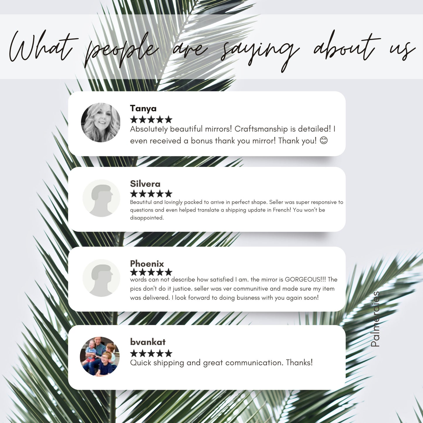 customer satisfaction review section