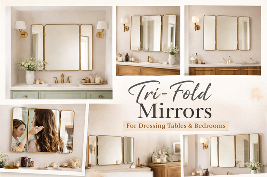 Tri-Fold Mirrors For Dressing Tables & Bedrooms