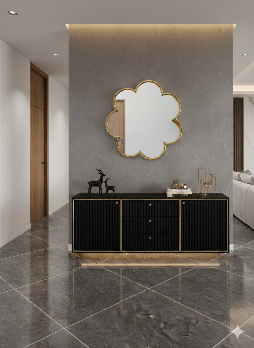 Cloud edge wall mirror