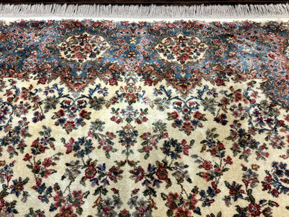 Karastan Kirman Wool Rug Ivory 8.8 X 12 Vintage 700 Series 788