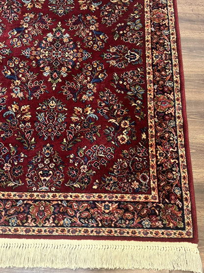 Karastan Rug 4x6 Red Sarouk Wool Pile Vintage 700 Series Discontinued
