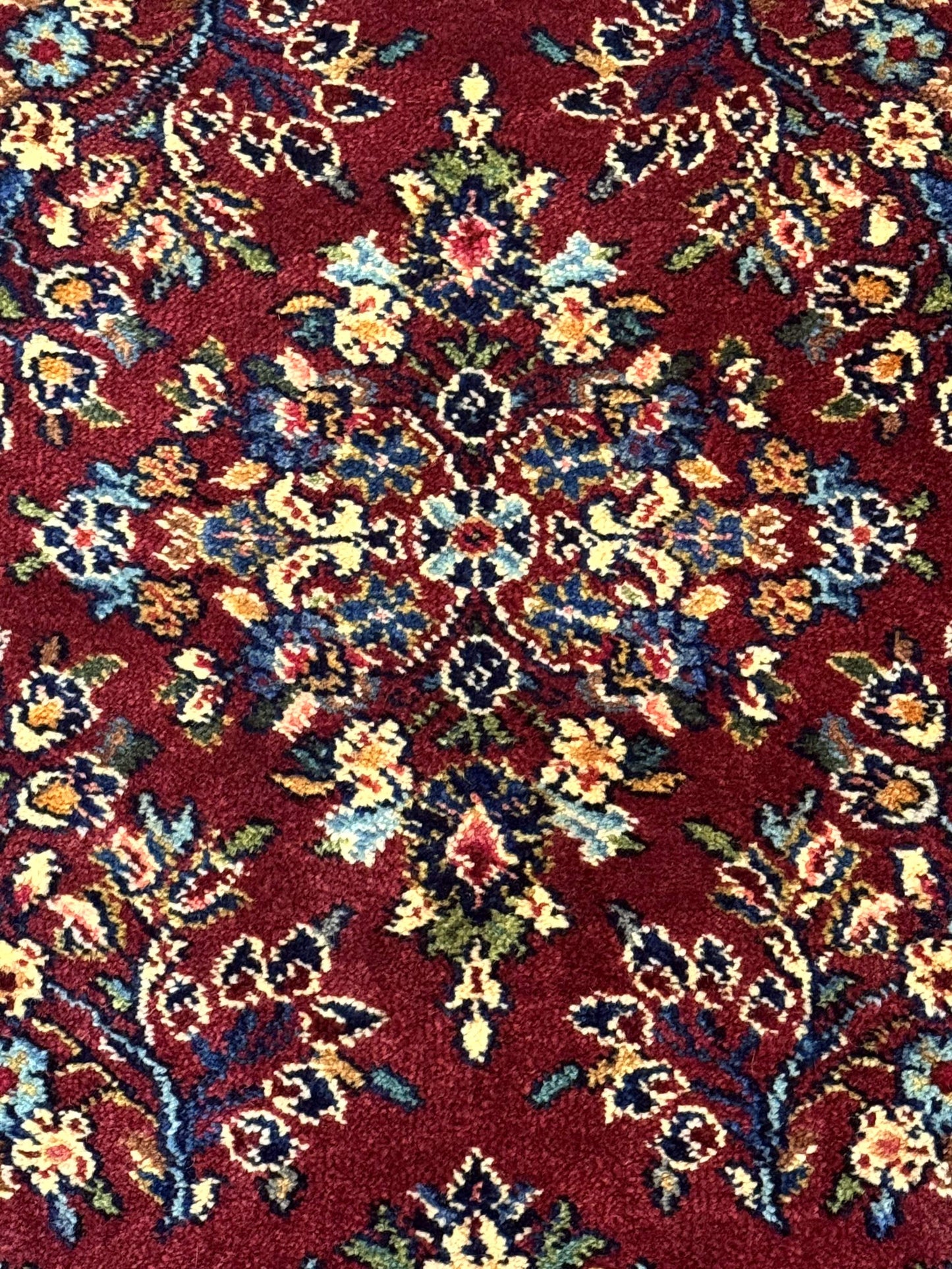 Karastan Rug 4x6 Red Sarouk Wool Pile Vintage 700 Series Discontinued