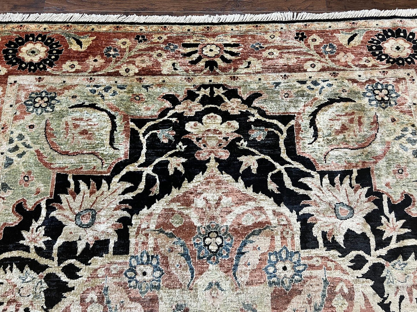 Pak Persian Rug 8x10 Mahal Sultanabad Vintage Medallion Wool Carpet