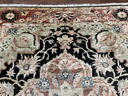 Pak Persian Rug 8x10 Mahal Sultanabad Vintage Medallion Wool Carpet