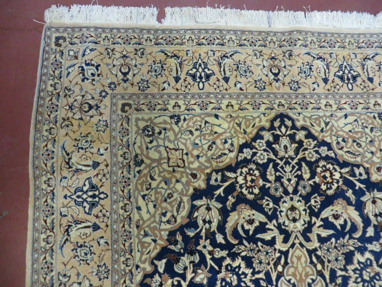 Hand Knotted Wool Silk Rug Floral Oriental 4x6