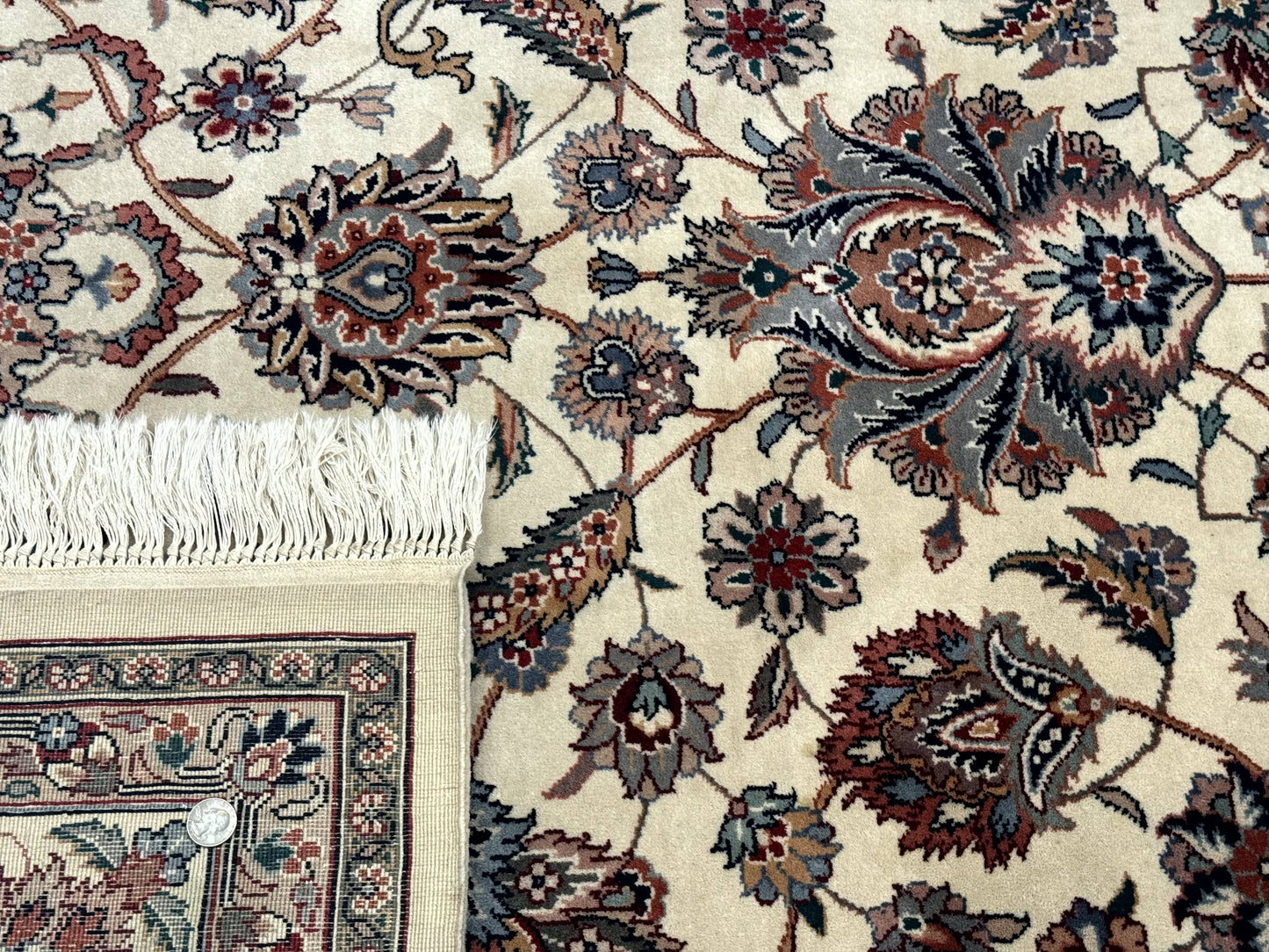 Pak Persian Rug 9x12 Hand Knotted Wool Allover Pattern Oriental Carpet