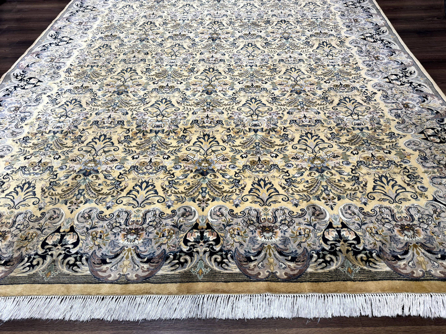 Pak Persian Rug 8x10, Allover Pattern, Fine 225 KPSI, Cream