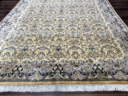 Pak Persian Rug 8x10, Allover Pattern, Fine 225 KPSI, Cream
