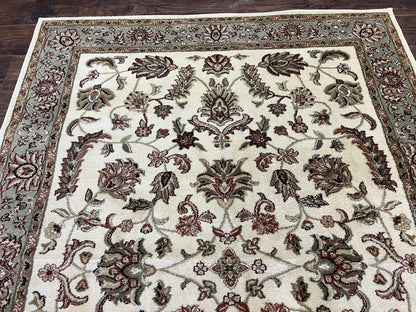 Floral Oriental Rug 5x7 Turkish Power Loomed Carpet With Traditional Design