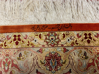 Vintage Handmade Turkish Silk Rug 3x5 Oriental Area Rug 900 KPSI Wow