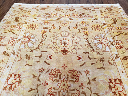 Vintage Turkish Oushak Rug Wool Hand Knotted Area Rug 6x9 Classic Decor