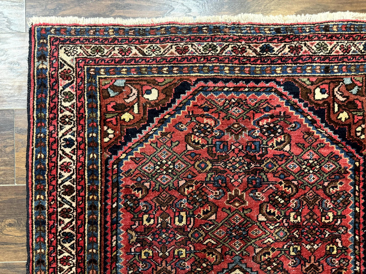 Antique Persian Tribal Rug 3.6 x 5, Hamadan Angelas Rug