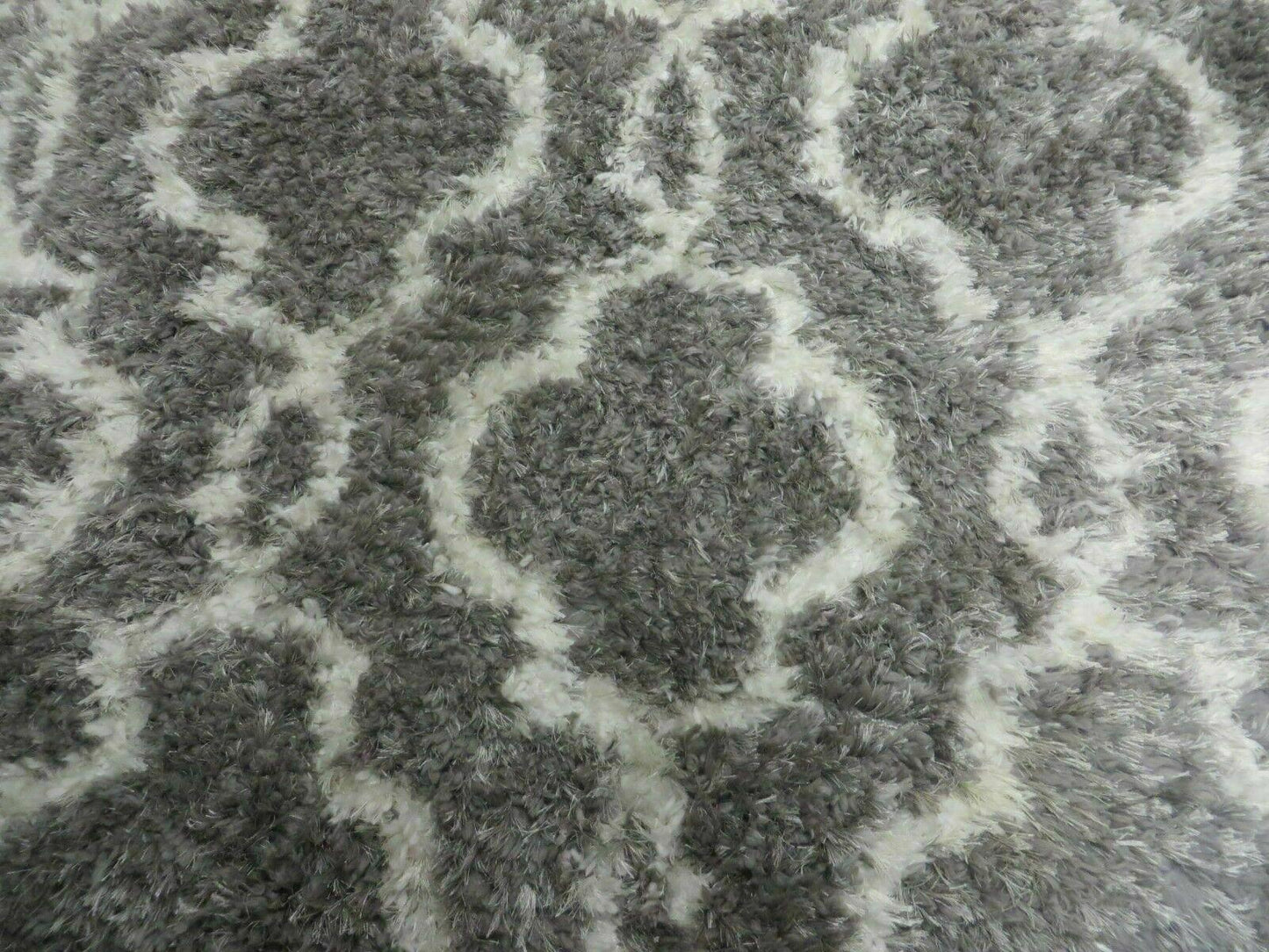 Israel Made Glimmer Shag Rug 5X7 Acrylic Boho Contemporary Home Decor