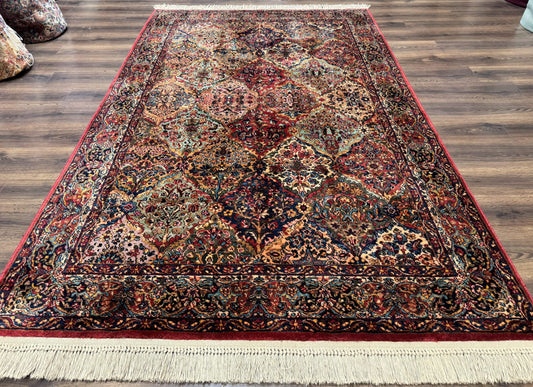 Karastan Kirman Wool Rug Multicolor Panel No 717 5.9 X 9 Original 700 Series