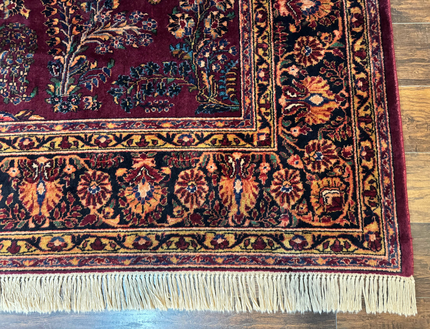 Karastan Rug Antique Wool Pile Sarouk Lanamar 8.6x12 Vintage Discontinued