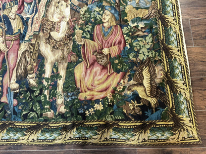 Vintage European Tapestry 5.5 x 8, The Royal Hunt