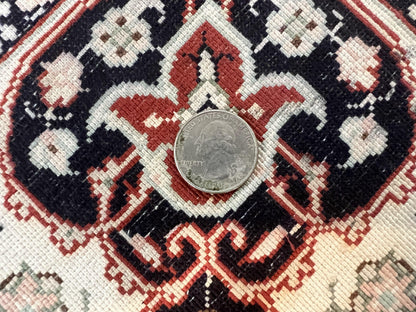 Turkish Silk Rug Hand Knotted 3x5 Floral Medallion Handmade Silk On Silk Oriental Carpet