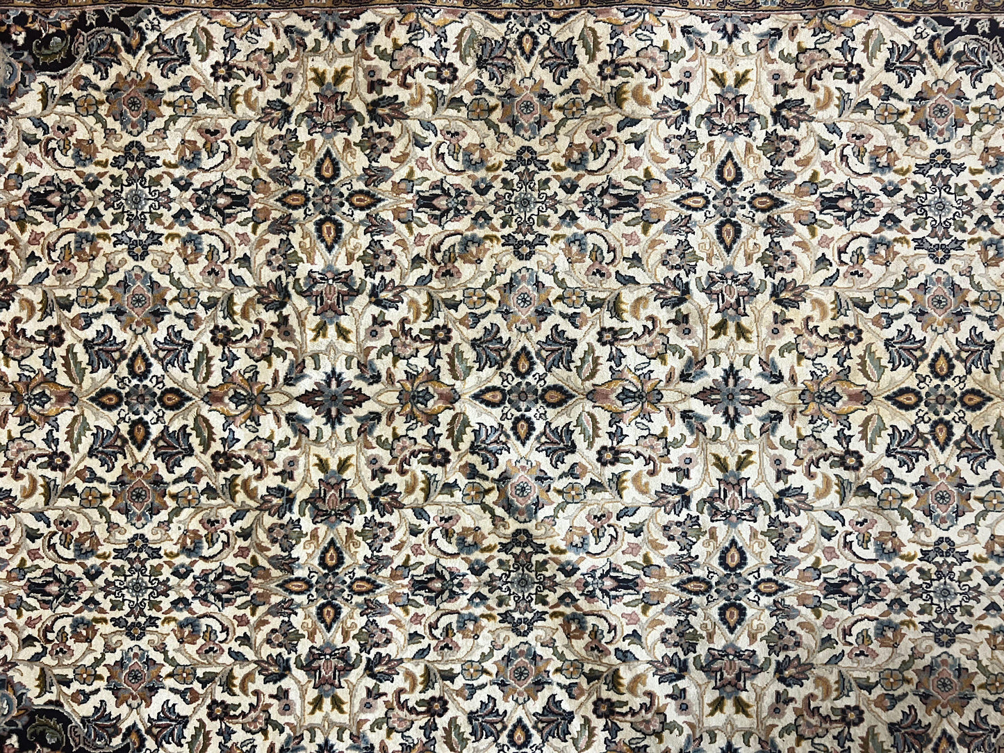 Pak Persian Rug 5x8, Handmade Wool Oriental Carpet, Vintage Rug, Floral Allover, Very Fine 320 KPSI