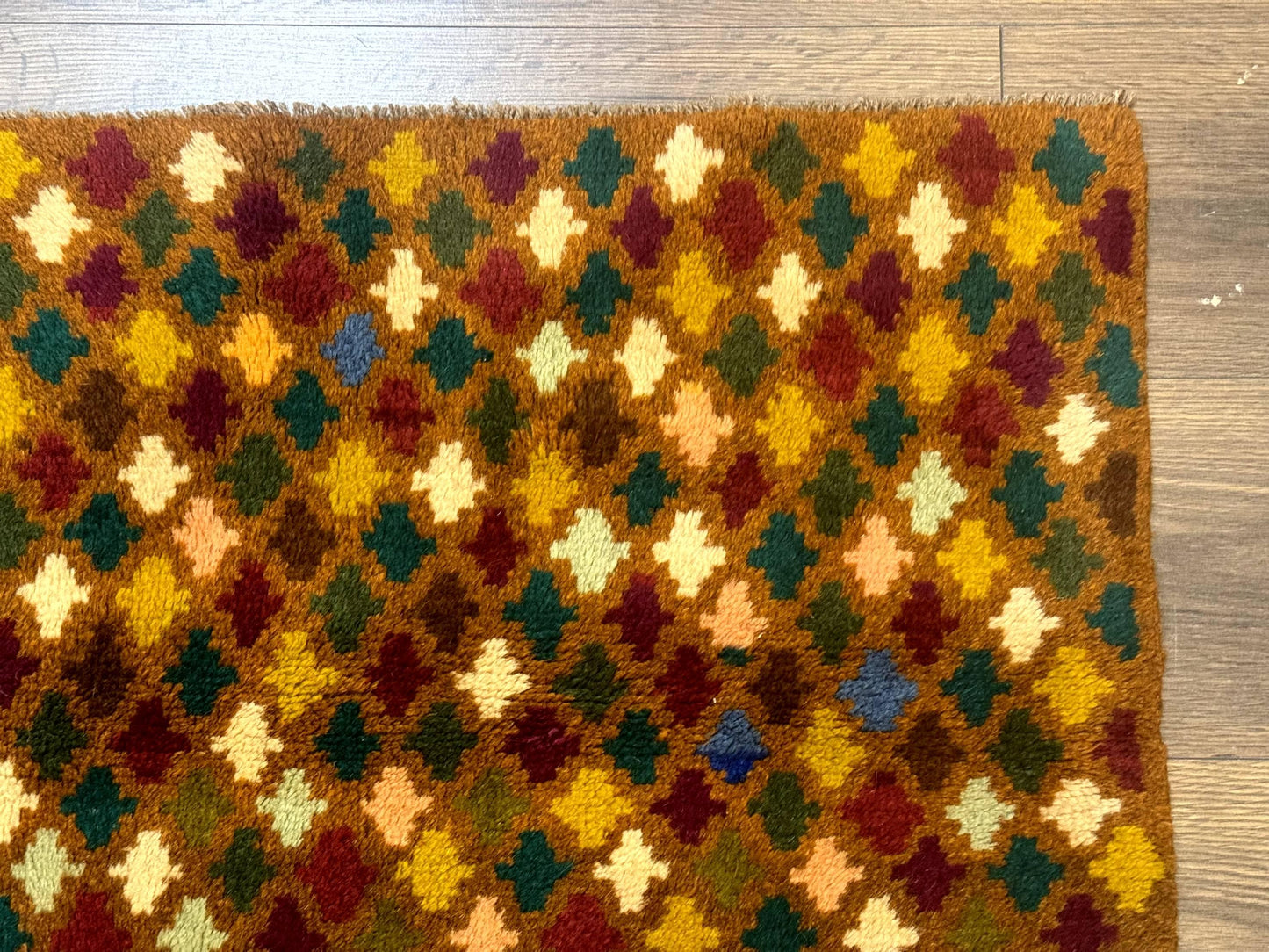 Balouch Rug 3x4 Afghan Handwoven Wool Vintage Multicolor Collection