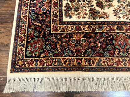 Karastan Ivory Sarouk Rug 8.8 x 12 Wool Pile Vintage 700 Series