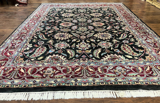 Indo Persian Rug 8x10 Hand Knotted Wool Floral Vintage Area Rug Nourison