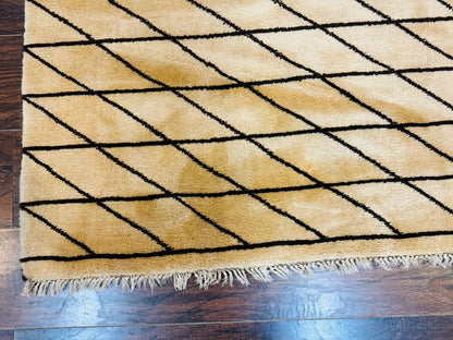 German Wool Rug 7x10 Hand Knotted Contemporary Area Carpet