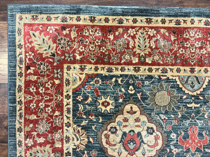 Safavieh Mahal Persian Rug 8x11 Navy Red Vintage Power Loomed Polypropylene