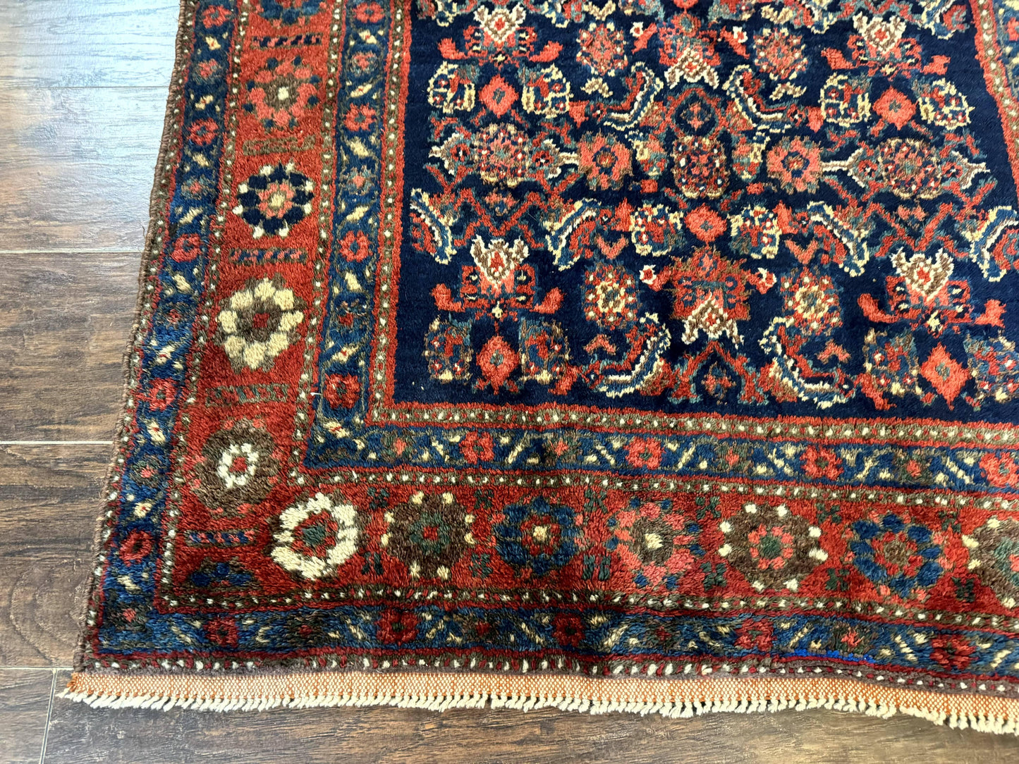 Antique Persian Tribal Rug 4x6, Kurdish Rug