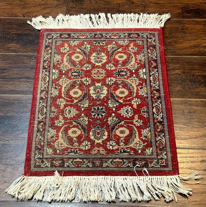 Persian Handmade Wool Rug Small Pak Red Traditional Area Rug