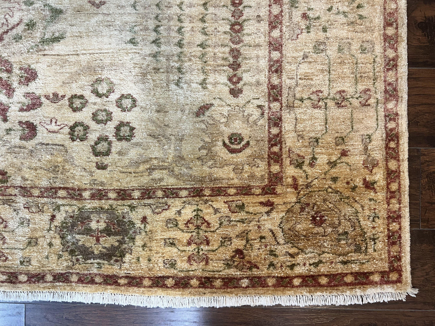 Oushak Rug Handmade Wool Peshawar Carpet For Farmhouse Decor 6x9.6