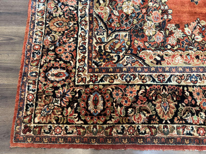 Antique Persian Sarouk Rug 9x12