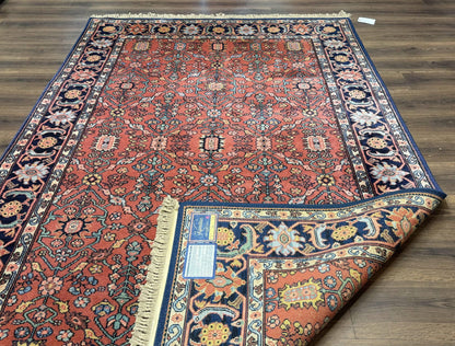 Karastan Serapi Rug Vintage Wool 6x9 Original 700 Series Red And Blue Rare